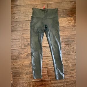 SPANX® Faux Leather Leggings XL black - worn once